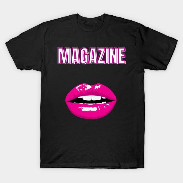 magazine red lips T-Shirt by angga108